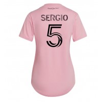 Camisa de time de futebol Inter Miami Sergio Busquets #5 Replicas 1º Equipamento Feminina 2023-24 Manga Curta